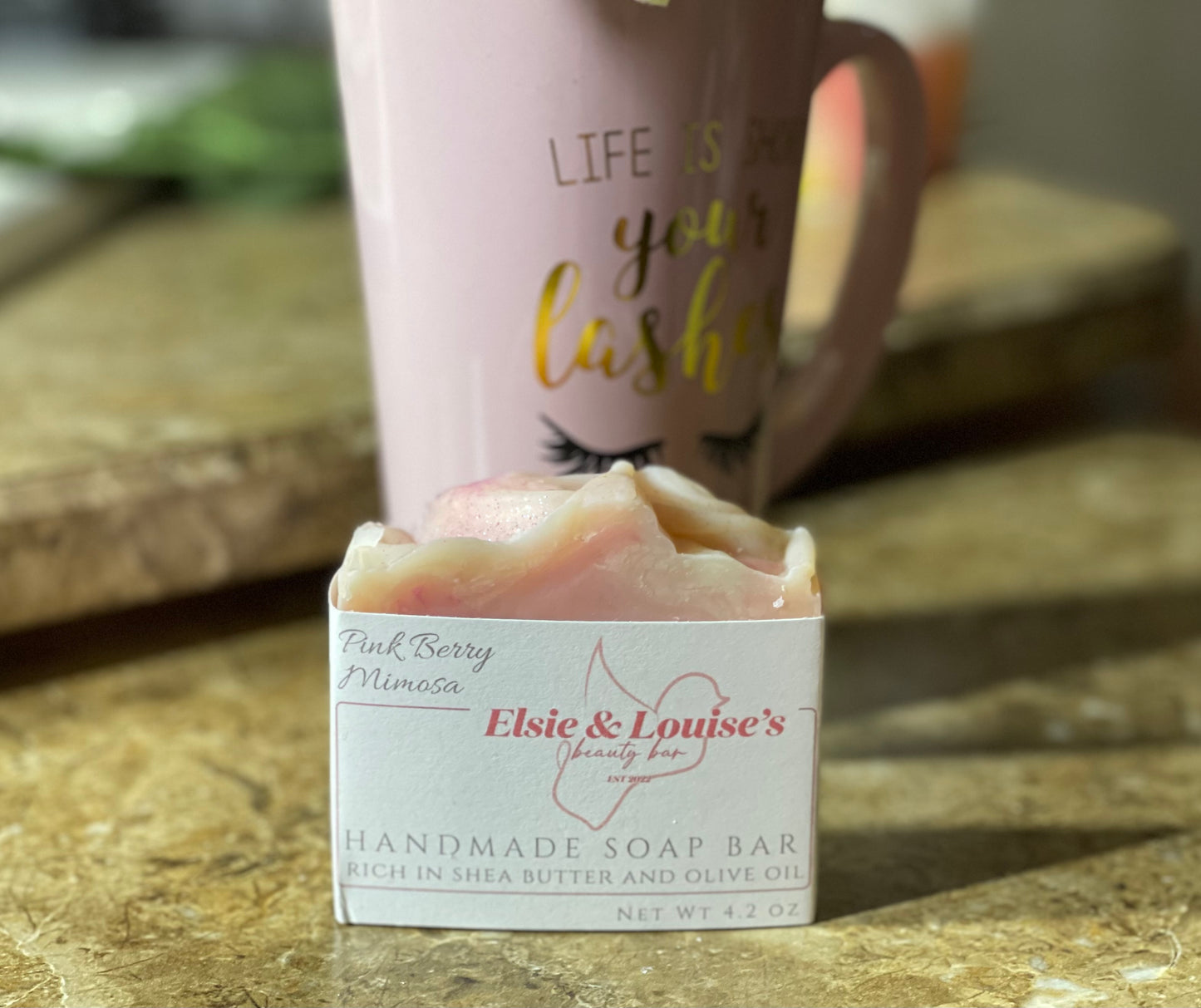 Handmade Soap Bar - Pink Berry Mimosa